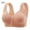 Pink, variant on Elainilye Fashion Wireless Pushup Bra for Women 2 Pcs Oversized and Thin Underwear Everyday Bras Supportive Bras for Women,Brown