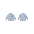 thumbnail image 2 of BemeyourBBs Toddler Baby Boys Button Down Up Shirt Kids Dress Shirts Cotton Solid Spring Fall Winter Clothes Casual Long Sleeve Shirt With Chest Pockets, 2 of 9