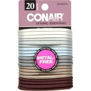 Conair Denim Metal Free Elastics, 20 Pack