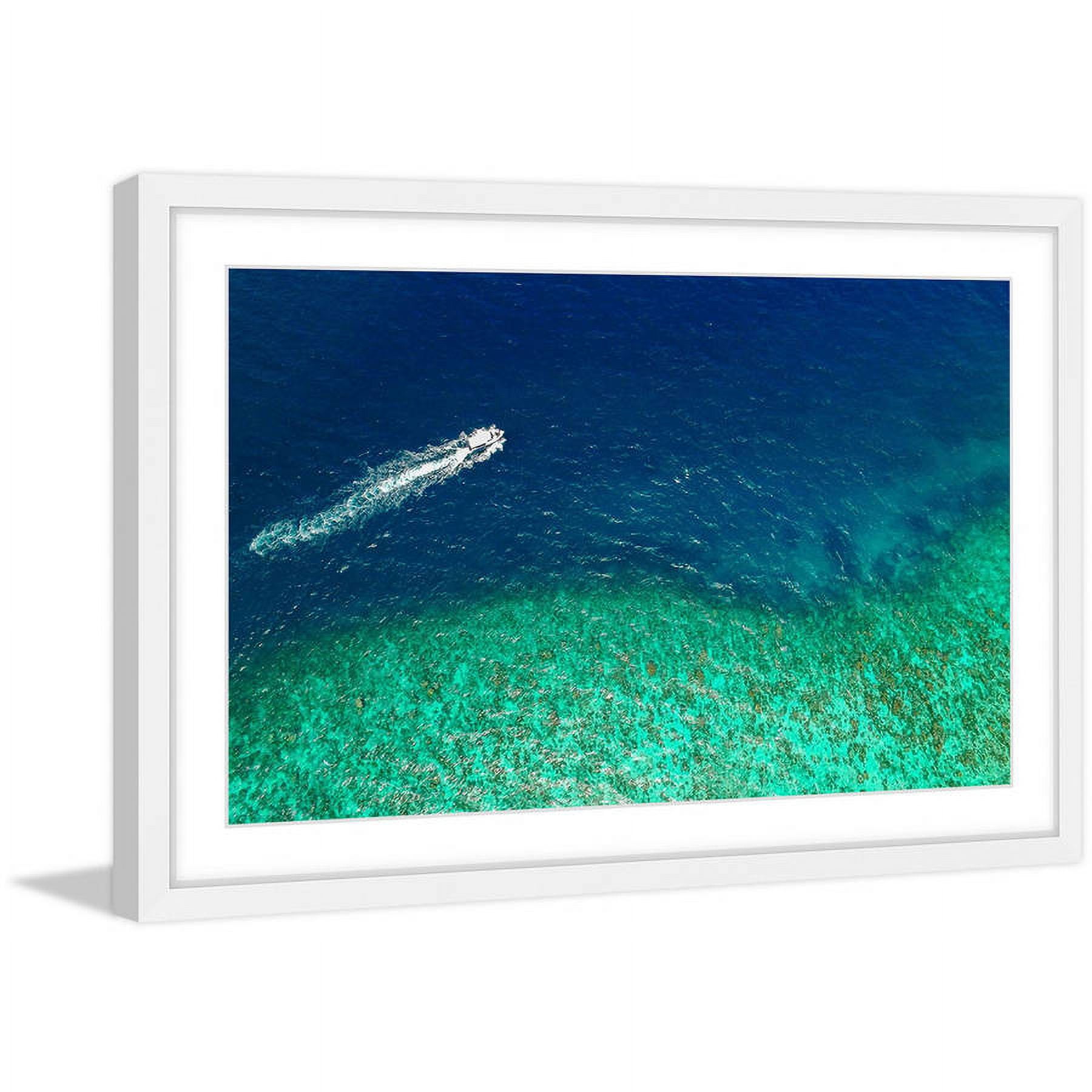 Marmont Hill "Speed Boat" by Hassan Ishan Framed Painting Print