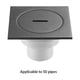 thumbnail image 2 of Injueey Filtro de drenaje de piso de ducha de acero inoxidable 304 para tubos DN110 confiable y a prueba de óxido y otros Juegos de accesorios de baño gris 10×10cm 50 tubo, 2 of 6