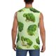 thumbnail image 4 of Balery Broccoli 3 Camisetas sin mangas para hombre, absorbe la humedad y protege contra el mal olor.-Medium, 4 of 7