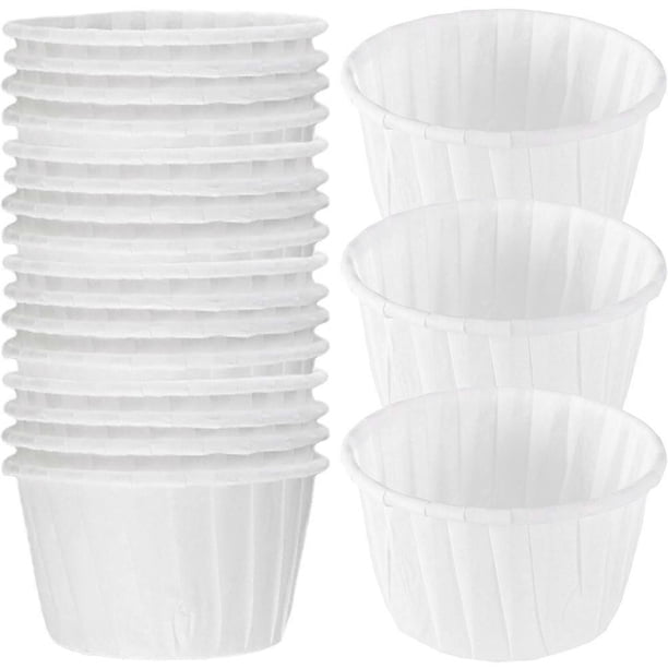 White Paper Cupcake Cups for Home Perfect for Baking and Holding Cupcakes Muffins Small Cakes 50pcs