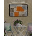 thumbnail image 6 of Outdoor TV Cover 60 to 65 Inch Weatherproof, Abstract Vintage Waterproof TV Screen Protector for Outside Decor with Zipper and Pocket 58"L x 37"H , Art Oil Painting Texture Orange, 6 of 7