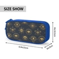 thumbnail image 4 of TEQUAN Large Capacity Pencil Case, Gold Evil Talisman Eyes Pattern Pencil Pouch 2 Compartments Pencil Bag (Blue), 4 of 7