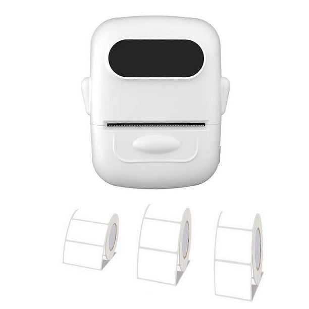 Portable Label Printer Thermal Printer Inkless Adhesive Name Sticker Labeling Machine Similar with 3Roll Paper
