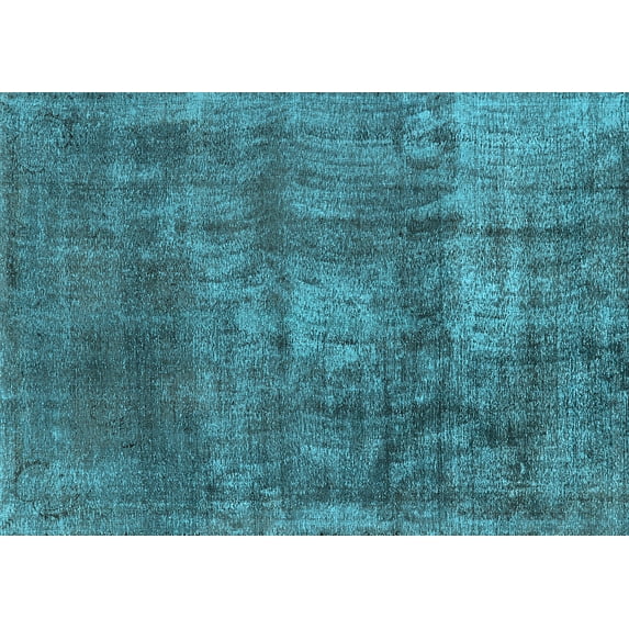 Ahgly Company Indoor Rectangle Oriental Light Blue Industrial Area Rugs, 4' x 6'
