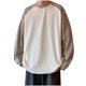 thumbnail image 1 of Sudadera sin capucha para hombre, de terciopelo de doble cara, cuello redondo, con bloques de color, versátil, para exteriores, camiseta básica, sudadera informal de manga larga, sudadera con capucha, 1 of 2