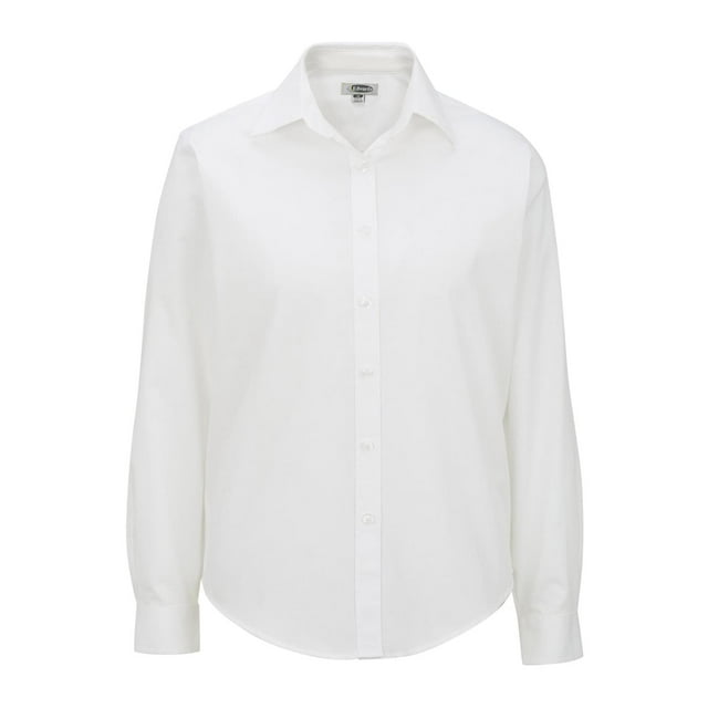 EDWARDS LADIES' PINPOINT OXFORD SHIRT - LONG SLEEVE