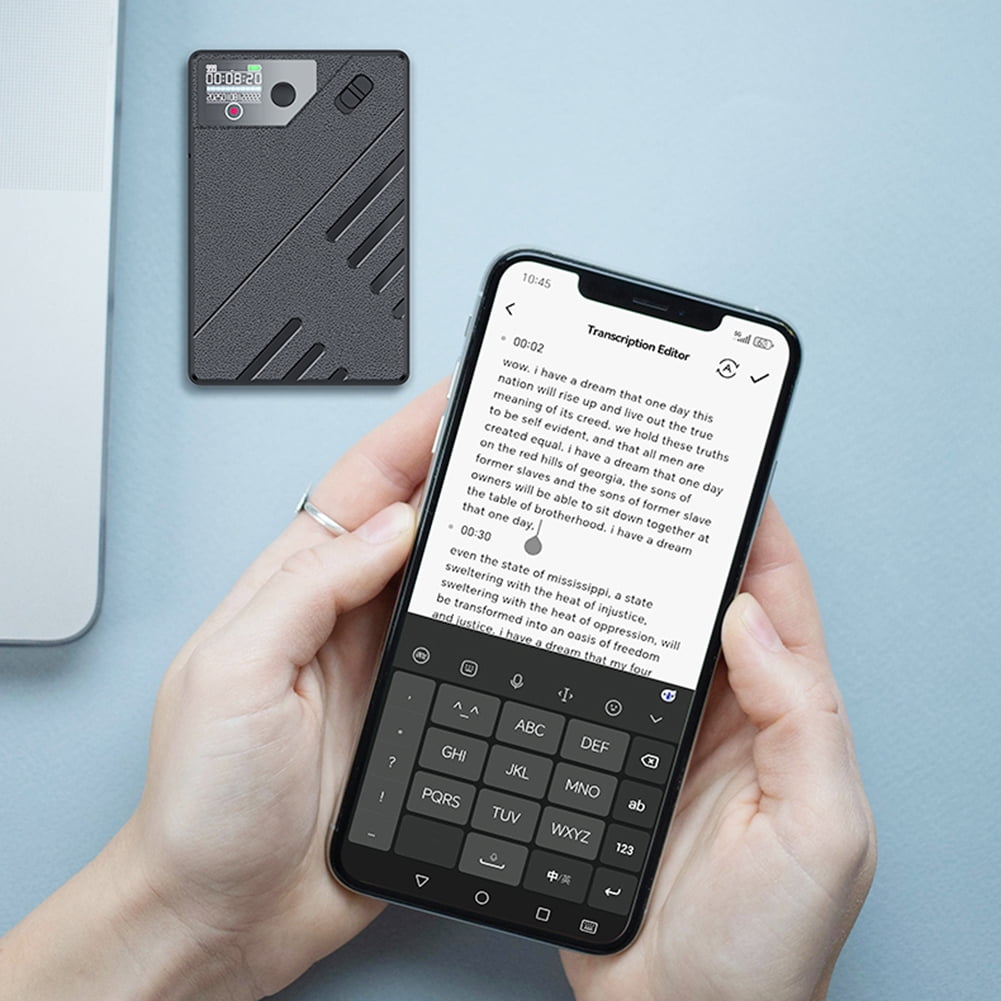 HUISZJ Audio Recorder, AI Voice Recorder GPT Intelligence Audio Recorder, APP Control Voice To Text Recorder for Lecture Meeting Interview (128G)