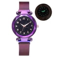 thumbnail image 1 of Starry Sky Magnet Hebilla Reloj Mujer Reloj De Cuarzo Luminoso Con Correa De Acero Inoxidable Yuarrent AP007734-01, 1 of 5