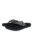 thumbnail image 5 of Women's Reef Spring Woven Flip Flop Black/White Recycled Polyester 8 M, 5 of 6