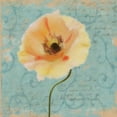 thumbnail image 2 of Greene, Taylor 12x12 White Modern Wood Framed Museum Art Print Titled - BLUE POPPY SCRIPT B1, 2 of 4