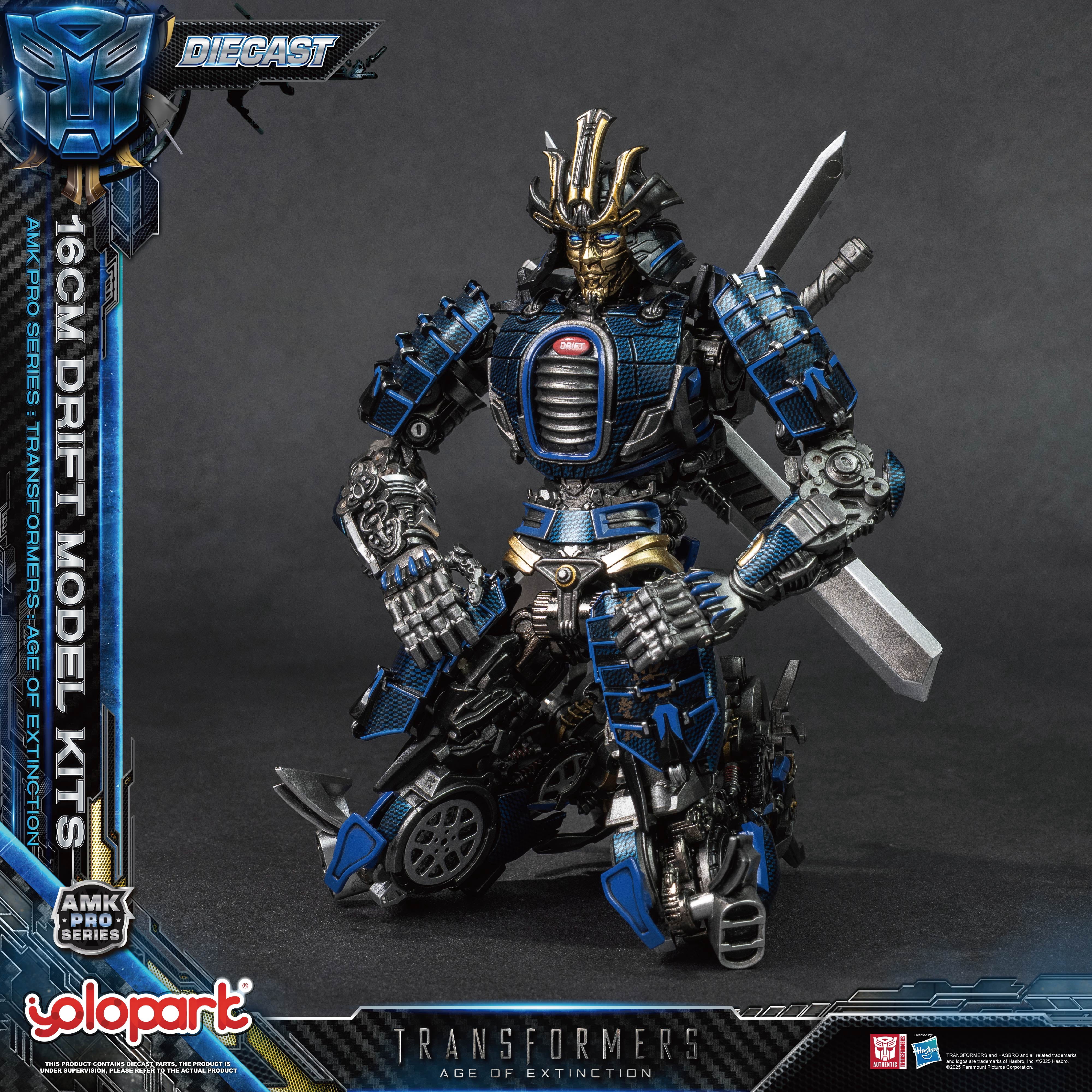 YOLOPARK Drif Transformers Toys, Transformers: Age of Extinction - Drif Action Figure, 6.29", Gift for Transformers Fan Non-transforming