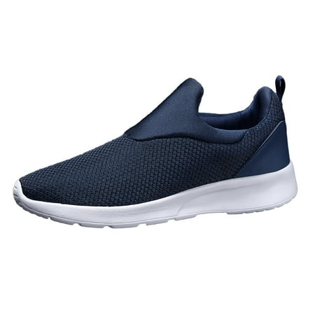 

SEMIMAY Men Summer Large Size Fashion Lightweight Comfort Shoes Non Slip Casual Running Shoes Blue