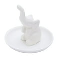 thumbnail image 2 of Vacemry Under $5 Elephant Jewelry Tray, Ceramic Ring Dish for Countertop Storage, Decorative Trinket Plate for Dresser Vanity, Elegant Home Decor Accessory for Organization, 2 of 7