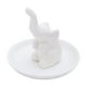 thumbnail image 2 of Bandeja de cerámica para joyas | Plato decorativo con forma de elefante | Soporte y organizador de anillos | Pequeño plato para guardar objetos pequeños en el tocador, la cómoda o la mesita de noche, 2 of 7