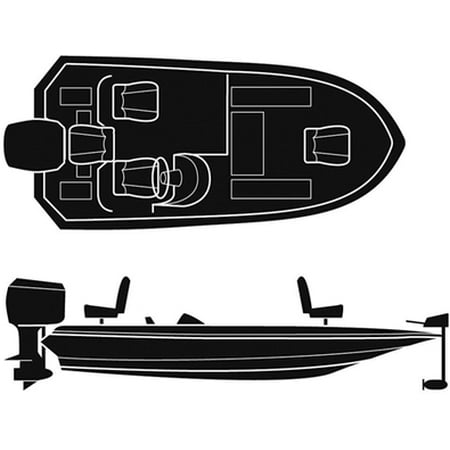 - Attwood Poly Boat Cover Tournament Bass 16' 8 - 84 10181
