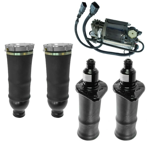 TRQ 5pc Air Suspension Kit Front Rear Air Springs w/ Compressor for Audi Allroad PAA87939