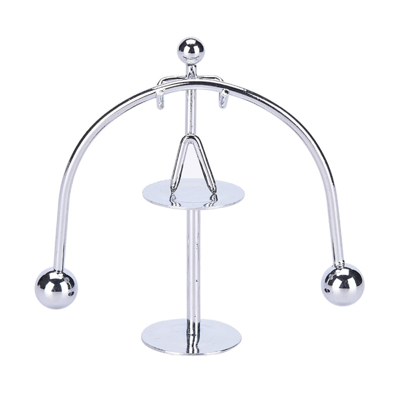 Kinetic Weightlifter Gadget Perpetual Motion Desk Art Toy Gift Office Decor ST 