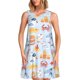 thumbnail image 1 of Balery Cute Shark Vestidos de verano para mujer con estampado: vestido holgado sin mangas, vestido playero informal y cómodo para días calurosos., 1 of 7