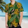 thumbnail image 5 of High Quality Hawaiian Shirts for Men Short Sleeve Aloha Beach Shirt Floral Summer Casual Button Down Shirts Blouses X546S4, 5 of 7