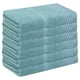 thumbnail image 1 of REGALWOVEN Paquete de 6 toallas de algodón para la cara, toallas de gofre, paños de lavado multipropósito para el baño, verdes 14" x 14", 1 of 7