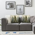 thumbnail image 3 of AWERP Pine Tree Winter Snow Green Forest 2-Piece Short Plush Pillowcase Set for Car Couch Bedroom White, 3 of 6