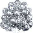 thumbnail image 3 of 20 globos de confeti metálicos de látex para fiestas, cumpleaños, bodas, aniversarios, San Valentín, etc., 3 of 4