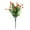Orange, variant on Nanoei Artificial Camellia Eucalyptus Stems, Plastic Faux Flowers for Outdoor Garden, Yard Patio Decor, Realistic Greenery Bouquet White