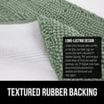 thumbnail image 5 of Bath Rug 24x17, Thick Soft Absorbent Chenille, Rubber Backing Quick Dry Microfiber Mats, Machine Washable Rugs for Shower Floor, Bathroom Runner Bathmat Accessories Decor, Sage Green, 5 of 6