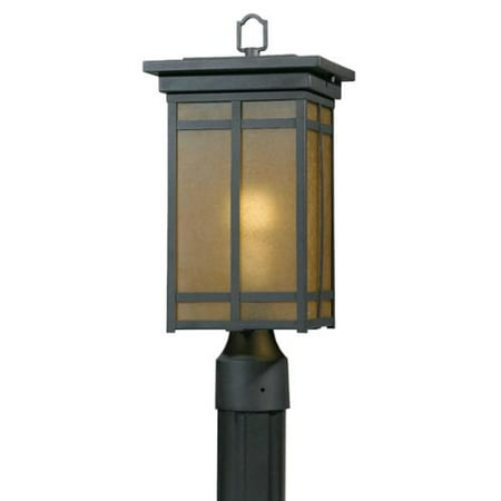 Triarch International Energy Saving Outdoor One Light Bronze Post Triarch International Energy Saving Outdoor One Light Bronze Post With Amber Glass Com