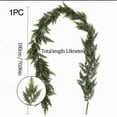 thumbnail image 2 of 6 Ft Christmas Garland - Artificial Cypress Leaf Vine Garland, Norfolk Style Real Touch Vine, Christmas Decorations for Front Door,Thanksgiving, Xmas Tree, 2 of 7