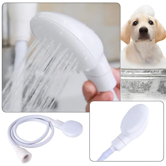 HIBIBUD Versatile Portable Shower Head with Hose for Kitchen Sink,Bath & Outdoor Use Easy Installation,Adjustable Water Flow