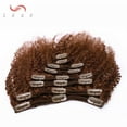 thumbnail image 4 of SEGO Kinky Curly Clip in Real Human Hair Extensions Double Weft Remy Full Head Thick Hair Extensions for Women, 4 of 9