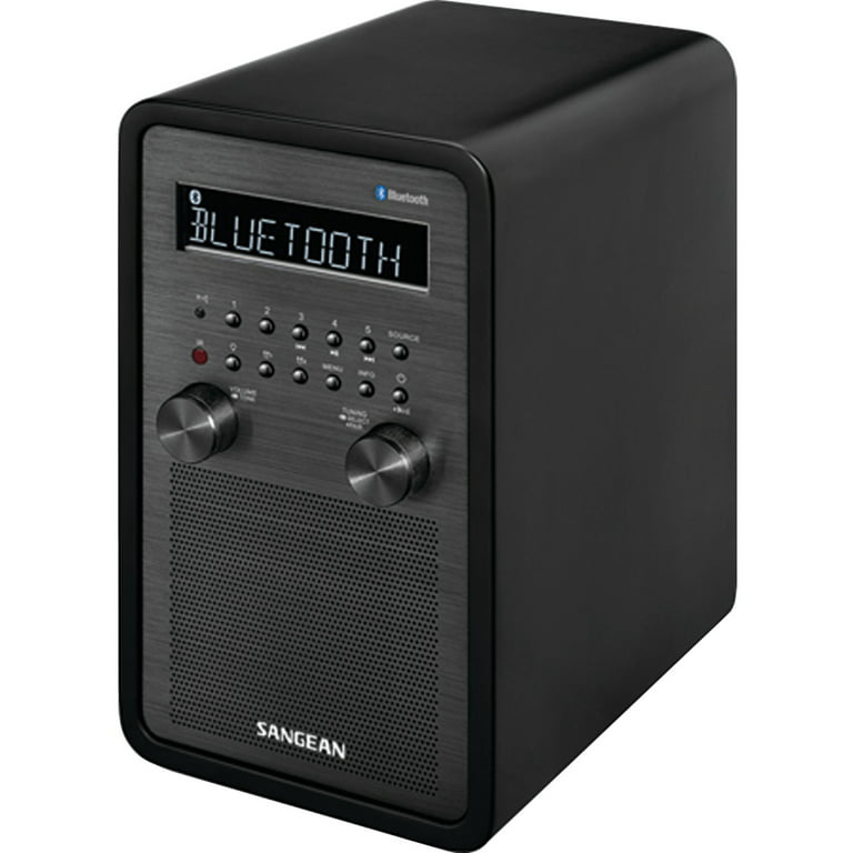 Tradineur - Radio vintage Hip Hop portátil - Bluetooth - Bandas AM/FM/SW  - Batería recargable - Ranuras USB y TF - Antena retr