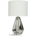 thumbnail image 6 of CosmoLiving by Cosmopolitan 26" Silver Table Lamp with White Linen Shade, 6 of 7