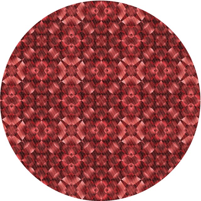 Ahgly Company Tapis d'Intérieur Lavable en Machine Carré Transitionnel Rouge Lave, 3 Pieds Carré
