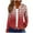 Wine, variant on ShiShine Women's Striped Zip Up Hoodie Oversized Full Zip Drawstring Jacket Casual Pocket Sweatshirt