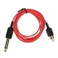 thumbnail image 1 of Cable de clip para tatuaje RCA de 2,1 m, superfino, flexible, resistente a altas temperaturas, para bolígrafo de tatuaje, rojo, recto, 1 of 14