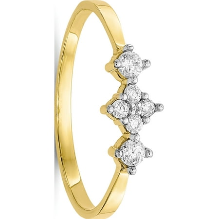 10k cz ring yellow gold walmart