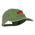 thumbnail image 5 of Fishing Red Walleye Lure Embroidered Washed Cap - Olive Green OSFM, 5 of 5