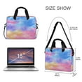 thumbnail image 3 of 16" Laptop Briefcase for Work Travel Laptop Shoulder Bag Carrying Handbag Laptop Case Tie-dye Clouds Pattern, 3 of 8