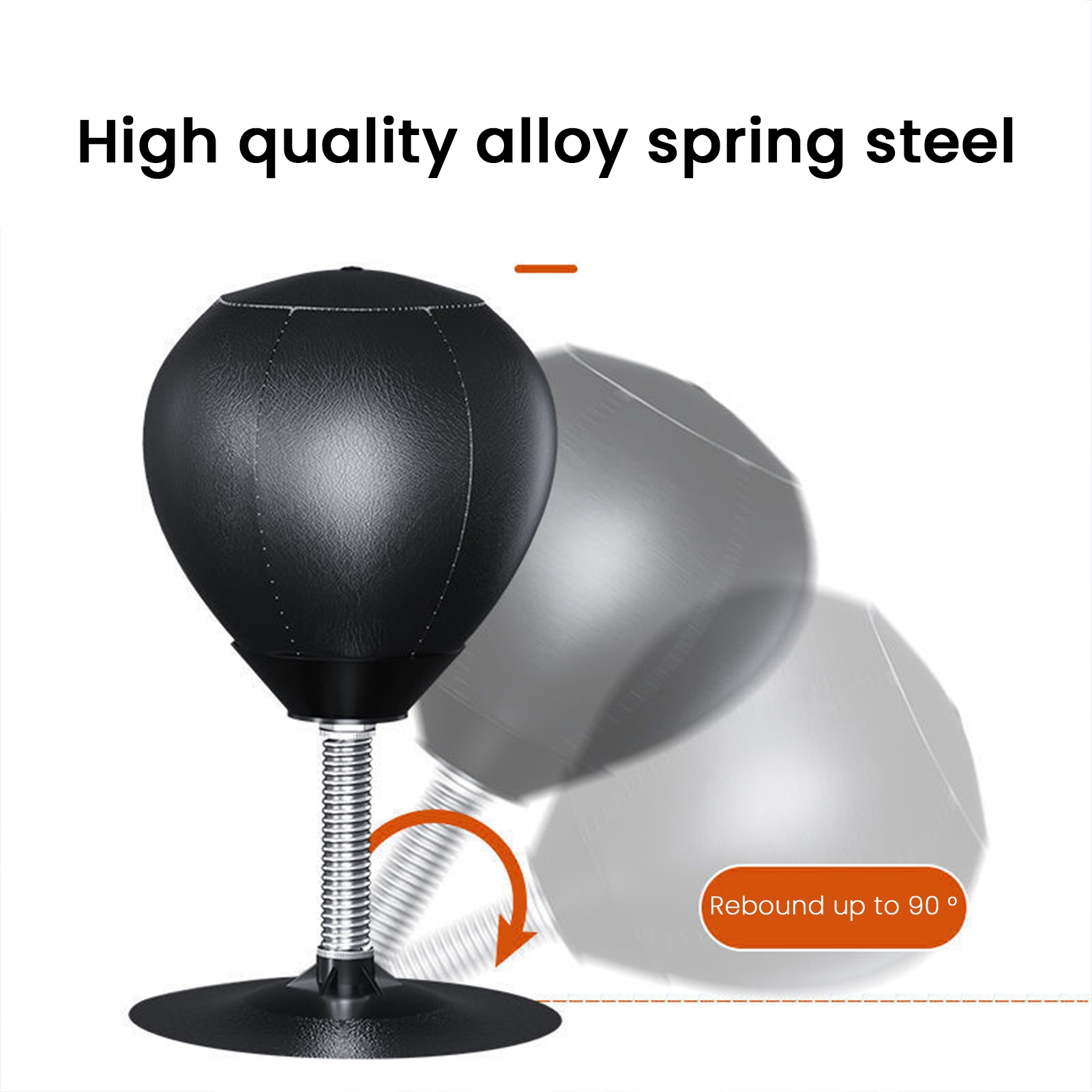 Hyasfey Desktop Punching Bag with Suction Cup Stress Relief Boxing Speed Ball Kids Adults Reaction Speed Training Boxing Bag Home Office Desk Toy
