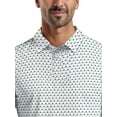 thumbnail image 4 of Ben Hogan Men's & Big Men's Performance Palm Tree Golf Ball Short Sleeve Polo Shirt, Sizes S-5XL, 4 of 7