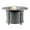 Grey, variant on Aluminum 44-in Round Propane Fire Table with Beads, Covers and Lid