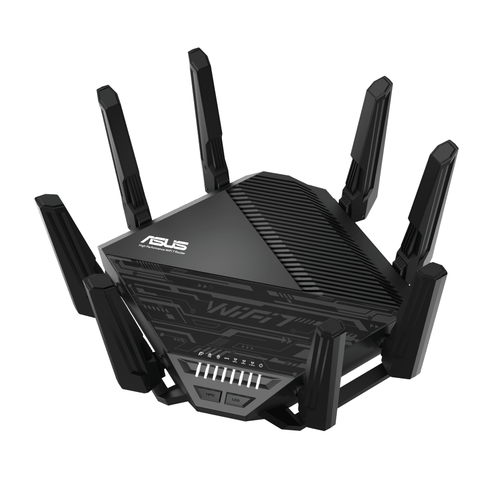 ASUS RT-BE96U Tri-Band WiFi 7 Performance Router, Dual 10G Port, 320Mhz, MLO, Multi-RU puncturing, AiMesh Compatible