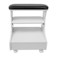 thumbnail image 6 of 4 Wheels Pedicure Chair, Manicure Foot Stool with Wheels, Portable Foot Bath Spa Cart Beauty Nail Pedicure Foot Rest Trolley, Footrest Salon Supplies Foot Massage Station for Home, Bathroom, 6 of 36