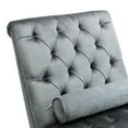 thumbnail image 6 of Zechuan Curved Lounge Chaise sofa, Accent Chair Sofa with Acrylic Leg, Silver, 6 of 9