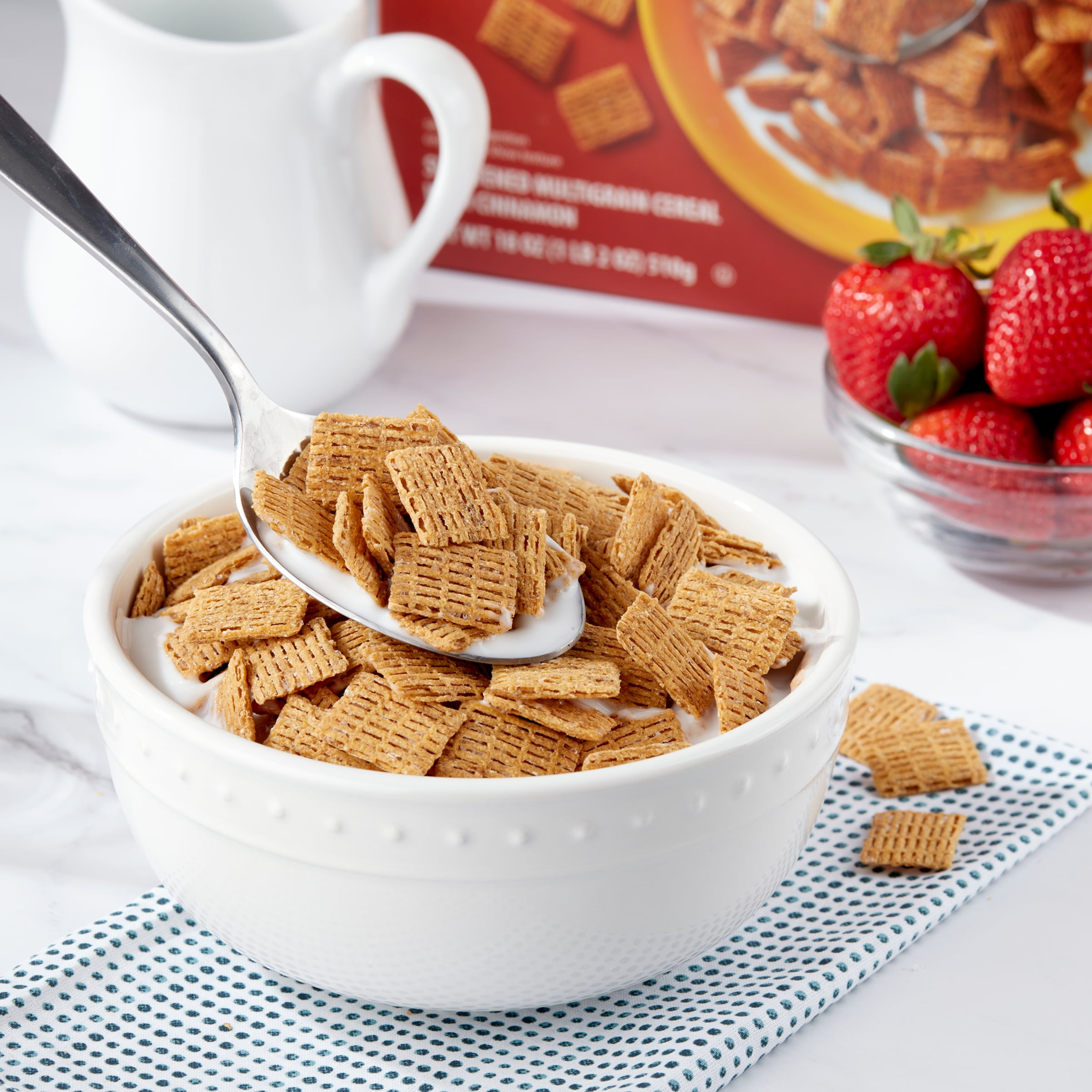 (3 pack) Great Value Cinnamon Oat Crunch Whole Grain Oat Cereal, 18 oz